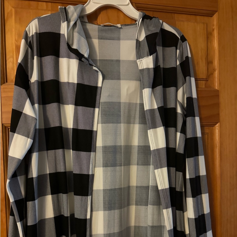 Plaid Hooded Jacket